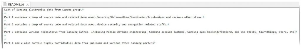 takian.ir samsung data breach lapsus hackers leak source code 3